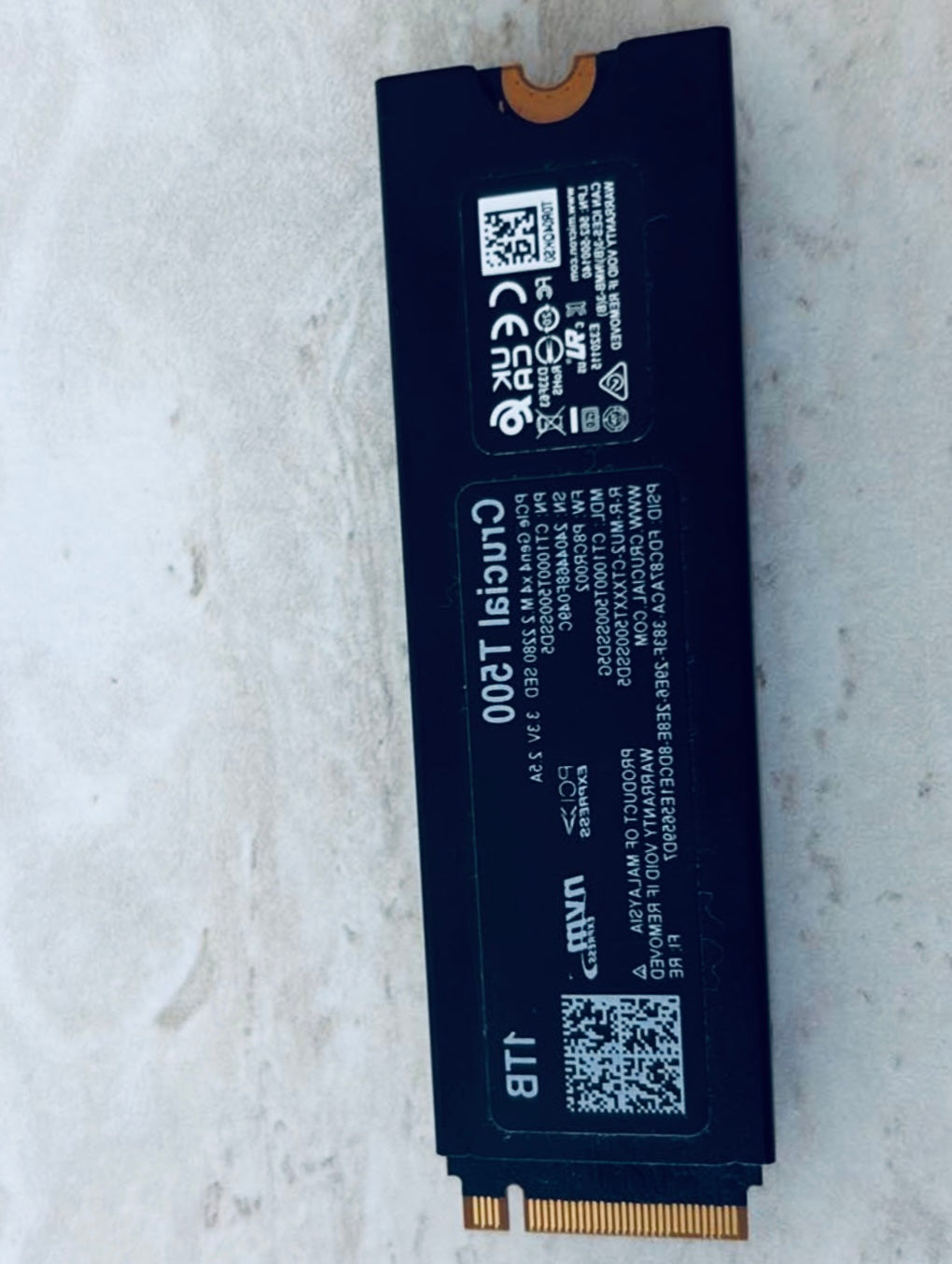 SSD T500 NVME 1 TB - *OCCASION*